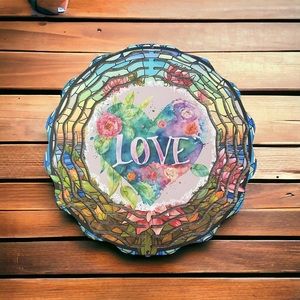 8 inch Love design Sublimated Wind Spinner